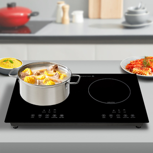Aparato de <span class=keywords><strong>cocina</strong></span> de <span class=keywords><strong>inducción</strong></span> Simple, <span class=keywords><strong>Cocina</strong></span> de <span class=keywords><strong>Inducción</strong></span> comercial moderna, 2 quemadores, 2200W - Product Image 3