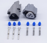 Connecteur électrique étanche pour voiture à 3 broches 6189-0179, boîtier femelle, connecteur de câble pour compresseur de climatisation, douille de phare, kit de prise gris