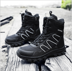 Große atmungsaktive taktische Stiefel Outdoor Verschleiß feste Trainings kampfs tiefel High-Top-Stiefel - Product Image 3