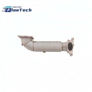 ท่อหน้าสแตนเลส T304 แบบตรงพร้อมแผ่นกันความร้อนสำหรับ Honda Civic Type R FL5 2.0T K20C1 – แบบยึดติดโดยตรง - Product Image 5