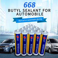Bandes d'étanchéité personnalisables 668 pour portes et fenêtres automobiles en caoutchouc butyle 100 % étanche à forte adhérence – Mastic automobile