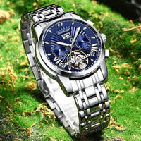 Montres mécaniques automatiques pour hommes Aokulasic de haute qualité, nouvelle tendance de la mode, montres pour hommes de luxe exquises et élégantes.