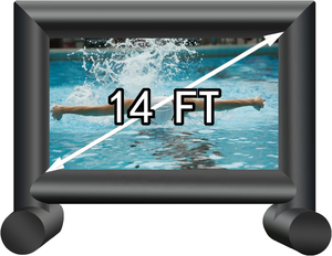 Op Maat Gemaakte Achtertuin Gigantische Outdoor Tv-Projector Draagbare Bioscoop Projectieschermen Opblazen Opblaasbaar Filmscherm - Product Image 5