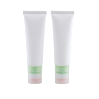 Tube PE personnalisé vide 60ml 70ml crème pour le visage lotion crème de massage tube d'emballage cosmétique en plastique avec tête en éponge