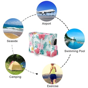 Offres de la Semaine : Sac Fourre-Tout Imperméable Personnalisé à Imprimé Floral Hawaïen, Sac à Main Utilitaire, Sac de Plage pour Femmes - Product Image 3