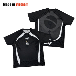 Camiseta de fútbol de gran tamaño con logotipo impreso personalizado por sublimación, camiseta de fútbol deportiva transpirable para jóvenes - Product Image 1