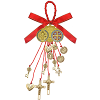 Médaille de Saint Benoît, décorations de Noël, accessoires de voiture, décoration de porte et de maison, croix, décorations de Pâques, ustensiles d'église