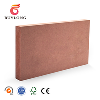 Tablero MDF FR BS476 Clase 1 Retardante de Fuego, Núcleo Rojo E0, Contrachapado Ecológico Moderno para Dormitorio, Puertas Ignífugas para Supermercados