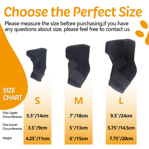 Soporte Innovador y Duradero para Patas de Perro con Correa en X, Material de Neopreno, Manga Calefactora para Articulación Trasera (Patrón Sólido) - Product Image 5