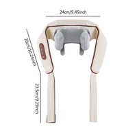 Masseur Électrique Écharpe pour Épaules et Nuque, avec Pétrissage et Compresse Chaude, pour la Colonne Cervicale, le Cou et les Muscles Trapèzes, Utilisation à Domicile et en Voiture
