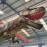 Parklar İçin Büyük Hareketli Gerçek Boyutta Robotik Dinozor Figürleri Animatronik T-rex Dino İç/Dış Mekan Kullanımı Eğlence Alanları