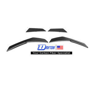 Canards delanteros de fibra de carbono seco de estilo de rendimiento para Audi R8 Gen2 2016-2019 - Product Image 1