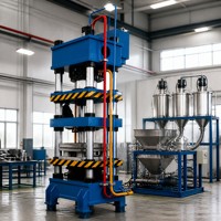 Machine de formage de comprimés en poudre à haute productivité avec système servo, contrôle PLC, réservoir sous pression et pompe