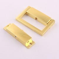 Loquet de boîte en métal couleur or pour coffret à bijoux, accessoires de valise en cuir