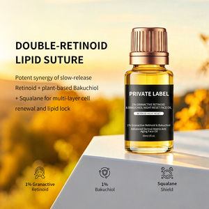 Aceite Facial de <span class=keywords><strong>Retinol</strong></span> de Marca Privada, Reparación Nocturna, Venta al por Mayor, Bakuchiol Antienvejecimiento, 30 ml, Síntesis de Colágeno Dérmico, Antiarrugas - Product Image 4