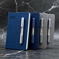 Carnet A5 Premium avec Couverture en Cuir PU, Reliure Cousue, Cadeau d'Affaires pour la Prise de Notes et l'Organisation