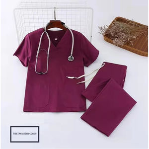 Ensemble d'uniformes médicaux personnalisés pour femmes – Blouses d'infirmière ajustables et confortables – Vêtements médicaux marron en gros - Product Image 6