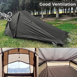 OEM Ultralight 1-2 Person Tent With Rainfly Poles Easy Setup <b>for</b> 3 Season Camping Hiking & Waterproof Constructed With a - Product Image 4