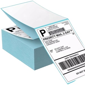 Etiquetas de Endereço Térmicas Fanfold 4x6 para Impressão, Etiquetas de Embalagem e Envio, Rolo de Adesivos - Product Image 1