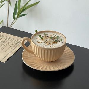 कस्टम लोगो सिरेमिक कैप्पुकिनो कप सॉकर सेट कॉफी मग के साथ ट्रे हस्तनिर्मित कप - Product Image 2