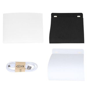 Gấp xách tay 40cm Mini nhiếp ảnh máy ảnh USB LED ánh sáng mềm hộp lều ảnh studio với màu đen trắng phông nền - Product Image 6