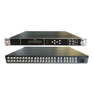 TV Truyền Hình Kỹ Thuật Số Headend DVB Để IP Gateway 24 Tuner FTA Thu Vệ Tinh IRD