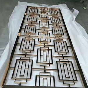 EX699 Stainless Divider <b>Screen</b> Partition <b>Wall</b> Decor <b>Screens</b> Room Dividers - Product Image 6