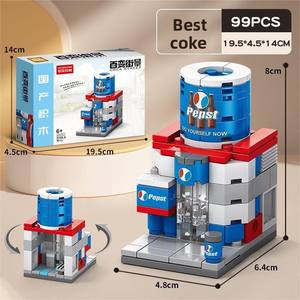 Blocs <span class=keywords><strong>de</strong></span> construction <span class=keywords><strong>de</strong></span> paysage urbain à petites particules, modèle d'architecture urbaine, en plastique, assemblage éducatif, pour les plus <span class=keywords><strong>de</strong></span> 14 ans, modèle Clear Sea 8755 - Product Image 3