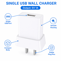 Chargeur mural USB simple SDL en stock, 5V 2.1A avec câble Type C, ensemble de chargeurs de téléphone promotionnels à bas prix, couleur aléatoire