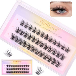 Pestañas de <span class=keywords><strong>3</strong></span> Filas, Nuevo Tipo, Sin Pegamento, Reutilizables 2-<span class=keywords><strong>3</strong></span> Veces, Adhesivo Sensible a la Presión de Larga Duración - Product Image 1