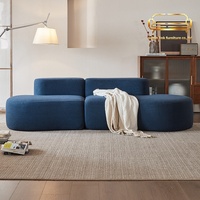 Nouveau canapé en tissu courbé en forme de noix de cajou, une place, pour petit appartement, salon, compression sous vide transfrontalière