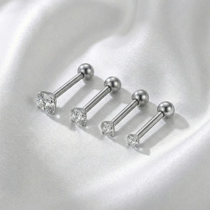 Anel de Nariz Personalizado G23 com Zircônia para Mulheres, Joia Corporal para Piercing Diário, Stud de Nariz com Zircônia/Cúbico - Product Image 3