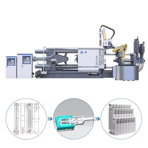 Machine de moulage sous pression automatique à deux cavités Longhua HPDC 1000T, ligne complète de fabrication de radiateurs métalliques de 600 mm de diamètre central - Product Image 1