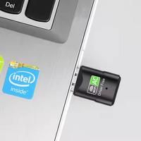 Adaptador WiFi-5 Inalámbrico de Doble Banda 2.4G 5G de 600Mbps, Dongle USB WiFi, Tarjeta de Red para PC Portátil Windows 7 8 10 11