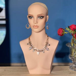 Espositore per Parrucche MCY in PVC Stile Europeo e Americano, Testa di Manichino Girevole per Esposizione di Gioielli e Parrucche - Product Image 4