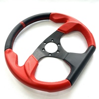 Volant de course universel en aluminium et cuir PU usiné CNC pour jeux de simulation de drift
