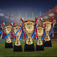 Trophée de coupe de football de Offre Spéciale Coupe de trophée de galvanoplastie de bonne qualité Fabrication de sport Coupe de trophée en métal