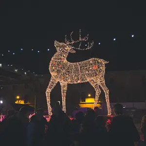 Wedding event luminous furnishings deer Christmas tree shopping mall outdoor festival luminous Decoration
