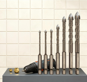 Perceuse pour carreaux de verre Foret en alliage croisé à rainure en spirale - Product Image 1