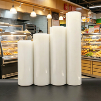 Film alimentaire en plastique de qualité commerciale, grand rouleau, résistant à la chaleur, film alimentaire en PE, rouleau jumbo