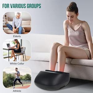 Massaggiatore Elettrico per <span class=keywords><strong>Piedi</strong></span> con Funzione Shiatsu, Calore, Compressione d'Aria e <span class=keywords><strong>Massaggio</strong></span> Rotante, Adatto per Taglia 12 da <span class=keywords><strong>Uomo</strong></span> - Product Image 6