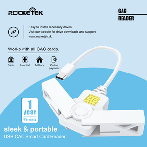 เครื่องอ่านสมาร์ทการ์ดแบบพกพา USB C สำหรับการ์ด ISO7816 ID IC EMV CAC PIV เสียบแล้วใช้งานได้ทันทีบนพีซี/แล็ปท็อป ติดตั้งภายนอก - Product Image 5