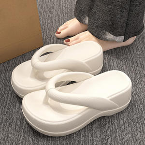 Pantuflas Ajustables para Hotel, Ligeras, Acolchadas, Antideslizantes, Antiolor, Duraderas, de Corcho y Tejido, para Verano - Product Image 3