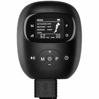 Masseur de jambes à compression d'air avec écran LCD, bottes à 5 chambres, sans fil, rechargeable, 6 modes, 8 niveaux, mémoire de mode
