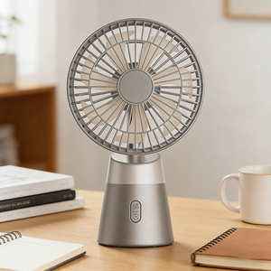<span class=keywords><strong>Ventilador</strong></span> <span class=keywords><strong>de</strong></span> <span class=keywords><strong>Mesa</strong></span> Portátil Mini con Rotación Automática y Oscilación, 5 Velocidades Ajustables, Alimentación USB, Función <span class=keywords><strong>de</strong></span> Temporizador, Gran Venta 2026 - Product Image 1