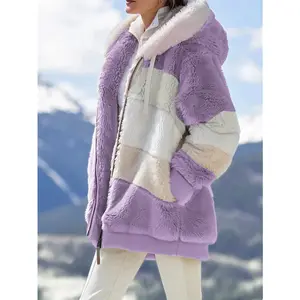 2023 Mode Elegantes Abrigos Para Mujer Damen Damen bekleidung Verdicken Winter Kunst pelz Jacke Plus Size Damen mäntel