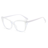 Lunettes New Fashion Small Gradual Anti Blue Light Cat Eye Frame Vintage Plain