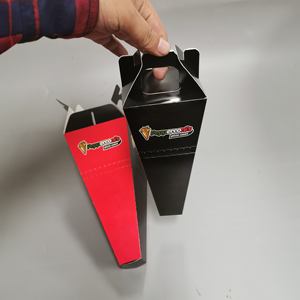 Récipient à Pizza Jetable Personnalisé Boîte Alimentaire de Cône à Pizza Rapide à Emporter Avantage UV Fait de Papier d'Art avec Impression de Gaufrage - Product Image 6