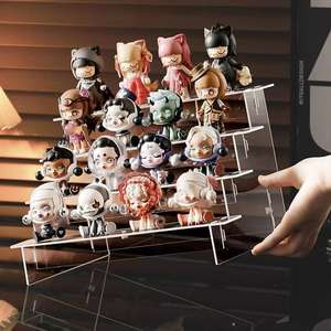 Expositor Acrílico Transparente AURORA con Diseño Escalonado Art Deco, Fácil de Montar, para Almacenamiento de Figuras y Cajas Sorpresa - Product Image 1