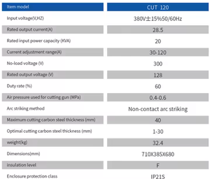Cortadora de Plasma CNC de Alta Velocidad 120 Inverter con Excelente Rendimiento para Aluminio, Cortadora de Plasma por Aire y Soldadoras de Arco - Product Image 4